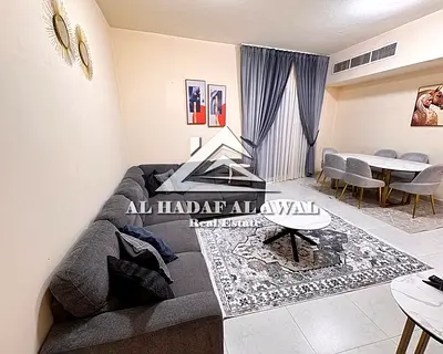 شقة غرفتين وصاله مع  حمام - الايجار شهري شامل انترنت ومسبح