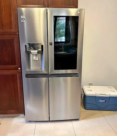 LG instaview side by side fridge latest model with water dispenser ice maker door in door perfect co
