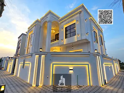 Luxury villa design 2 floor palaces and roof with private pool