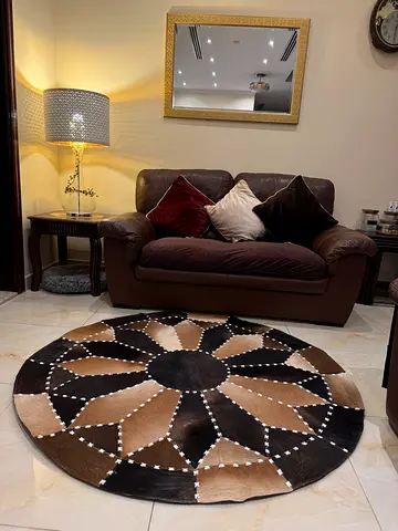 Patchwork Leather Rug (Cowhide)