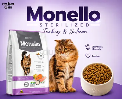 Monello Sterilized Turkey  Salmon Cat Food - 1 Bag