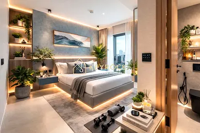 KeyRock | Spacious 1BR in Tranquil Wellness Tower | 34th Floor | Pool, Gym & Parking