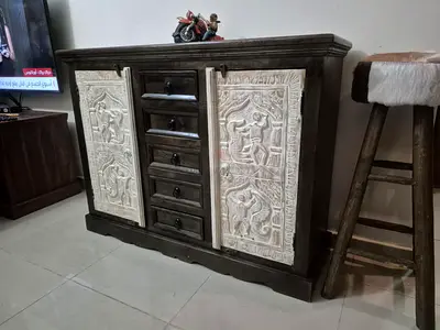 Hand Carved Antique Sideboard