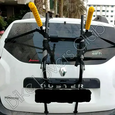 Bicycle carrier rack holder for transporting bikes