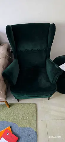 Cozy Ikea Vintage Green Armchair