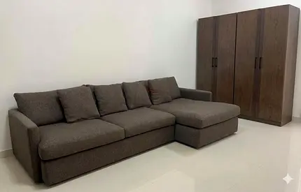 Crate and Barrel Lounge Deep chocolate Brown feather 🪶 filled comfy sofa