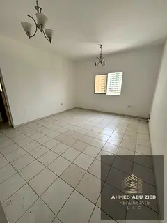 Beautiful and spacious one-bedroom apartment with living room in Sharjah, large space with built-in