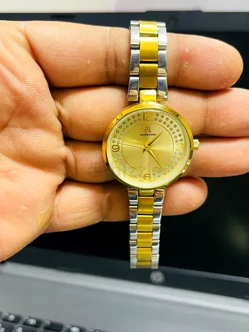 Gold-Tone Two-Tone Ladies Wristwatch (Quartz)