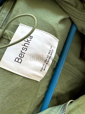 Original BRESHKA Olive Green Lightweight Parka Jacket – Size XS