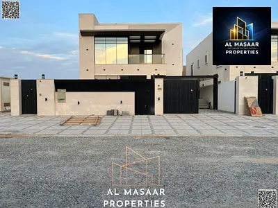 Luxury villa in Al Muwaihat 2, Ajman** ready for immediate occupancy with high-end finishes and spacious living areas. **Freehold ownership for all na