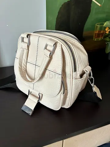 Beige Crossbody Bag - Stylish  Compact