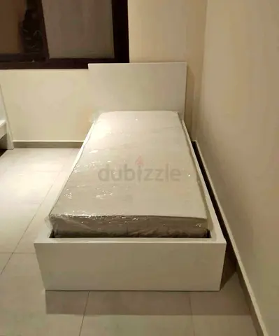 Ikea malam single bed (90*200)with  an IKEA mattress ✨