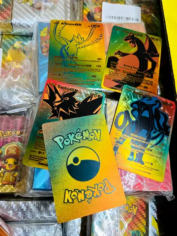 Gold Pokemon Cards Golden Foil Set (55 pcs)