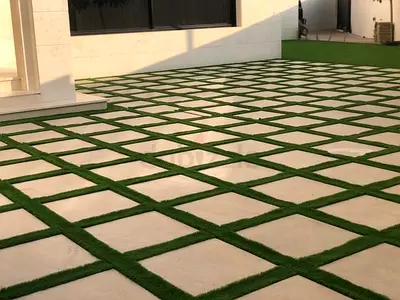 Artificial grass per meter with fix