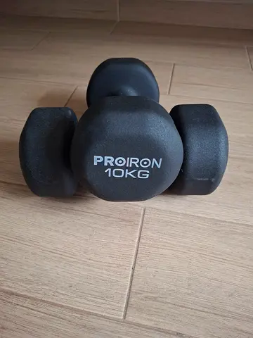 Pair of PROIRON 10kg Neoprene Dumbbells - VERY Good Condition