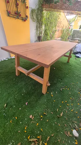 Solid Wooden Dining Table - Good Condition ( chairs available )