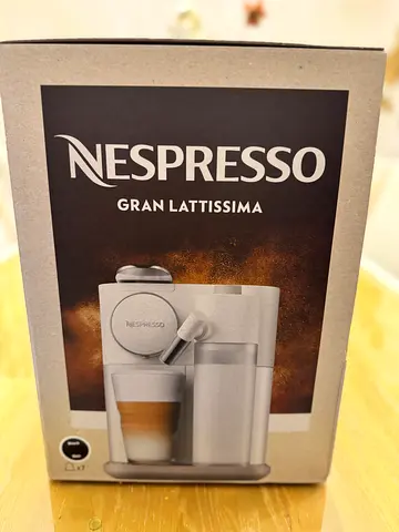 Nespresso Gran Lattissima Coffee Machine - White Brand new, not opened or used