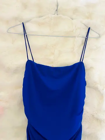 WHITE FOX Blue Spaghetti Strap Womens Dress - Size S, Good Condition