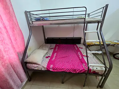 Metal Bunk Bed with Double Mattress - Hello Kitty Bottom