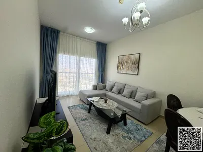 شقة فاخره غرفتين وصالة مفروشه بالكامل مع بلكونه.عجمان ابراج الياسمين . للايجار الشهري، الايجار يشمل الفواتير والإنترنت وموقف