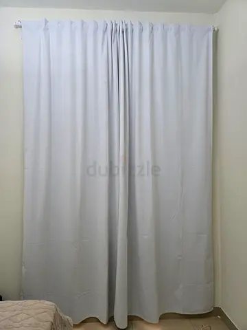 Ikea Korgmott Block-out curtain along with hanging rod - 145x300 cm