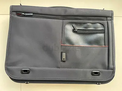 Delsey Business Laptop Bag - Black/Red (Pristine Condition)