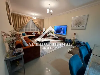 للايجار الشهري غرفتين  وصالة في منطقة التعاون مع انترنت مجاني وجيم