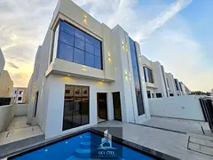An exceptional opportunity to own a luxurious modern villa in Al Helio 2, Ajman, with a contemporary