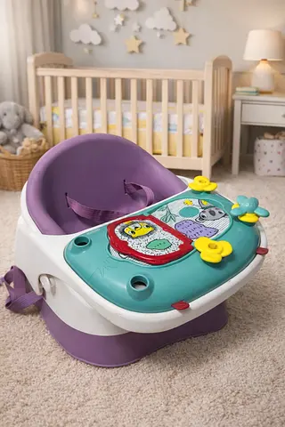 Baby Snug Seat with Activity Tray - Blossom (Good Condition)