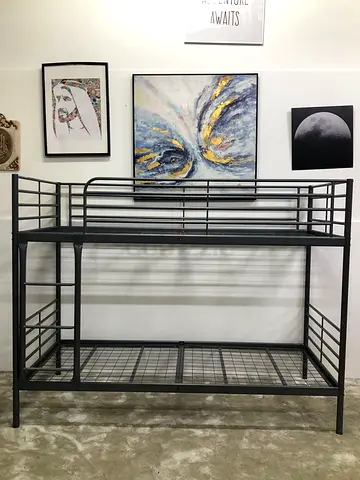 IKEA gray loft bed