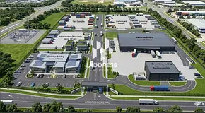 Ready industrial yard for sale in Al Saja’a, strategic location near Emirates Road