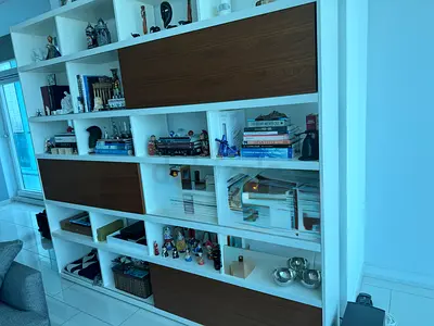 Walnut wood cabinet