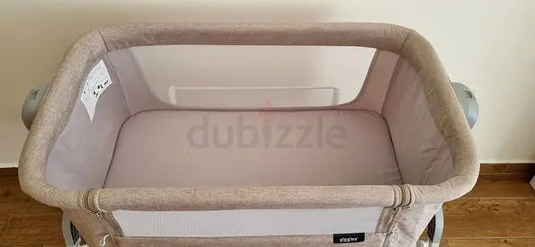 Used Beige Portable Bassinet / Playpen in Good Condition