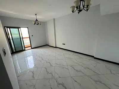 One bedroom and living room, Al Jurf 2, excellent finishing, prime location close to all services, easy access to Dubai and Sharjah roads.