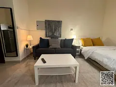 Luxurious fully furnished studio with open kitchen and a view ✨ Ajman Al Hamidiya. For monthly ren