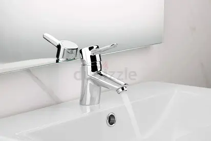 Sanindusa Torus basin mixer with EcoSpot and waste - Chrome 75% off market price