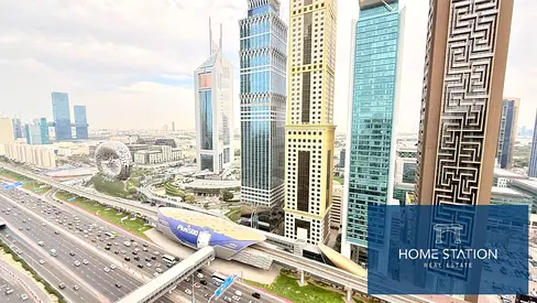 Chiller Free | High Floor | Sheikh Zayed View | 3 Balconies