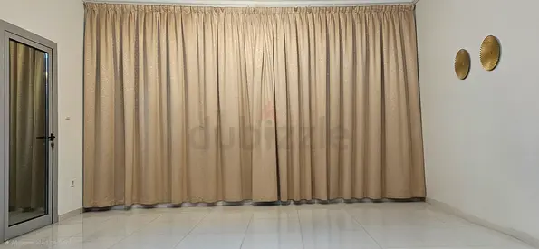 Beige Full-Length Heavy Curtains - 3 Set (Ready to Install) Big, Medium and small width wise