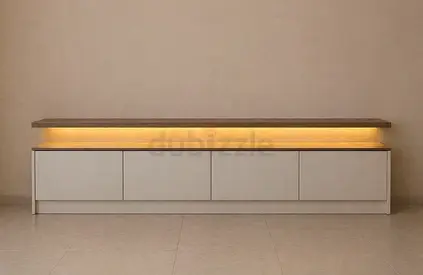 Modern TV Entertainment Unit with floating shelf