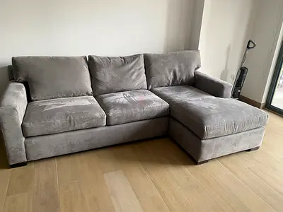 Crategbarrel L Shape Sofa Excellent condition