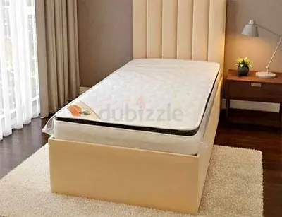 Stylish Single Bed with Mattress – Brand New Look!