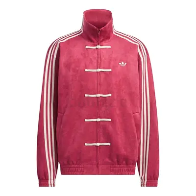 Adidas Originals Chinese Track Jacket Red Velour Track Jacket, Size S
