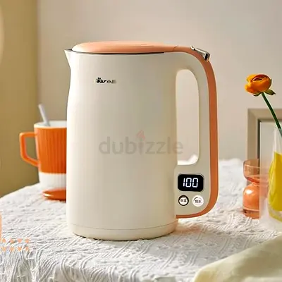 Bear 1.7L Electric Kettle with LCD Display Stainless Steel Fast Heating Boiling Hot Water Boiler