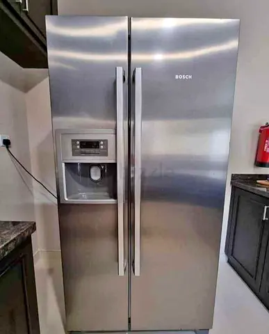 Bosch Side-by-Side Stainless Steel Refrigerator with Water/Ice Dispenser