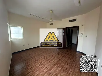 One-bedroom apartment for annual rent in Al Rashidiya 1, Ajman, on Al Mina Street, opposite the fish market. Spacious and in a prime location with 24/