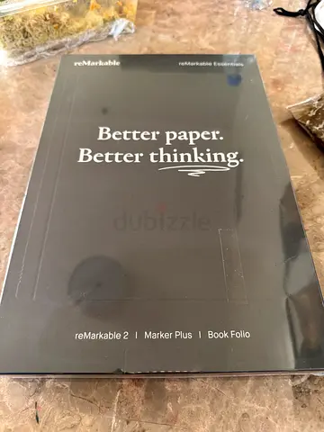 reMarkable 2 Paper Tablet 10.3 with Marker Plus and Book Folio in Black Premium Leather MODEL:  RM1