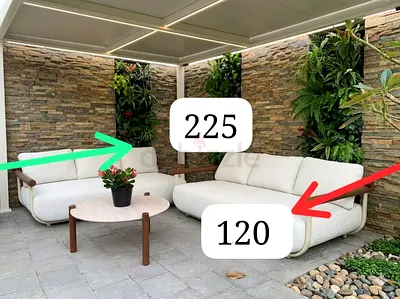 Perfect condition outdoors 6 seater sofa for sale