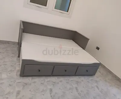 IKEA Hamness  day bed with 3 big storage drawers underneath and with 2 IKEA mattresses