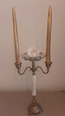 Vintage Rare Candle Holders with Candles