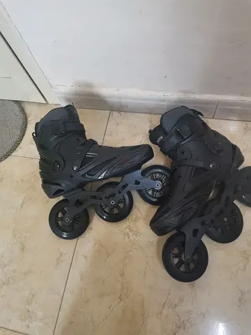 Black Inline Roller Skates - Size 45 46, Good Condition